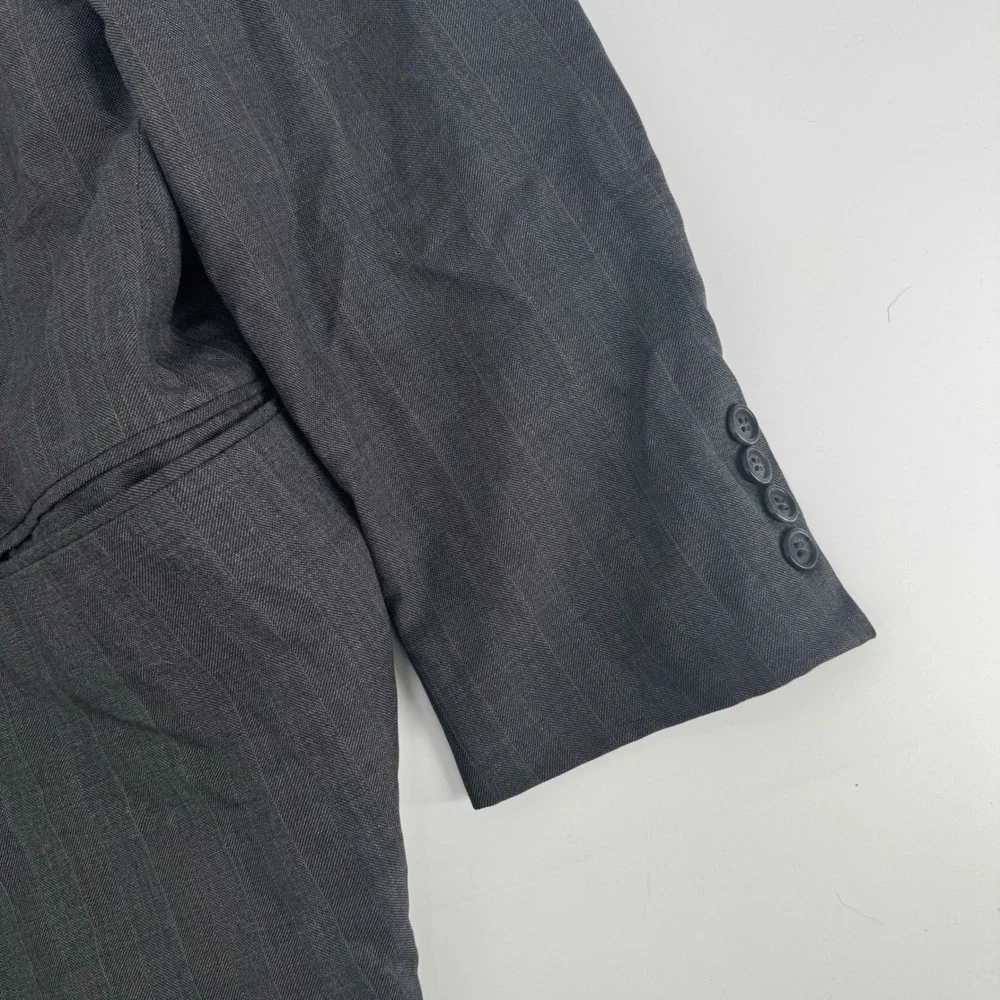 Polo Ralph Lauren Blazer‎ Sport Coat Herringbone Gray Men's Union Made USA